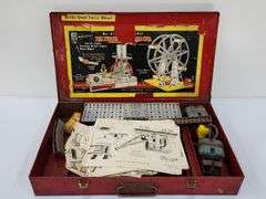 (AS) Vintage Erector Toy Crane Sets
