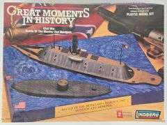 Lindberg Civil War Battle of the Monitor and Merrimac Model Kit - Sealed