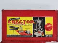 (AS) Vintage Erector Toy Crane Sets