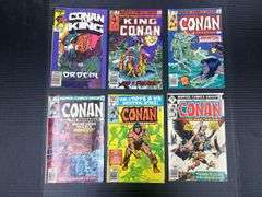 (J) Marvel Conan Comic Books.