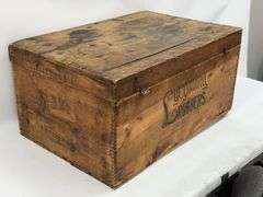 Large Vintage Lycoming Rubbers Wood Crate
