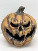 Blow Mold Plastic Evil Halloween Pumpkin