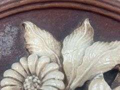 (Q) Pair Of Aristocraft Composite Wood Floral Wall Plaques.