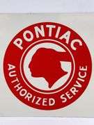 Pontiac Authorized Service Double Sided Metal Sign