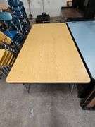 (2) Table's W/Wooden Top.