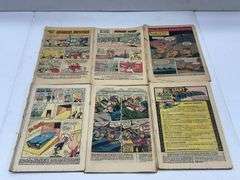 (J) Tote Of Coverless Comic Books.