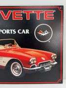 Metal Corvette Sign