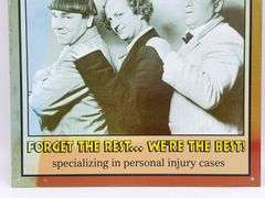 The Three Stooges Metal Sign