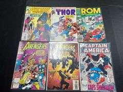 (J) Collection Of Marvel And DC Comic Books, As Well As Classics Illustrated Junior No.563.