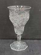 (Q) McKee Rock Crystal Champagne Glasses, Water Goblet And Cup