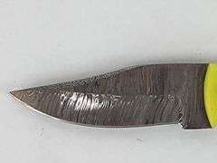 (II) Damascus Steel Clip Point Knife With Sheath