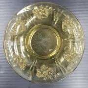 (Q) Yellow Depression Glass -  Federal Glass - Cabbage Rose Plates & Bowl