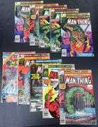 (J) Marvel Comics The Man-Thing Comic Books, 10 In Total.