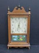 (Q) Seth Thomas Federal Style Mantle Clock, Lerner Desk Organizers And Picture Frames