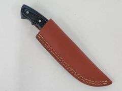(II) Damascus Steel Clip Point Knife With Sheath