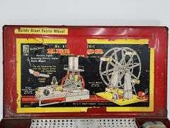 (AS) Vintage Erector Toy Crane Sets