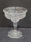 (Q) McKee Rock Crystal Champagne Glasses, Water Goblet And Cup