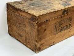 Large Vintage Lycoming Rubbers Wood Crate
