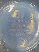 (Q) 3 Vintage Etched Princess House Champagne Glasses, Fry Ovenglass Ramekin