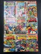 (J) Marvel Comics Captain Marvel, Ms. Marvel, And West Coast Avengers Comic Books.
