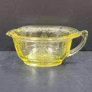 (Q) Yellow Depression Glass -Princess Topaz- Creamers