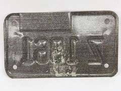 Illinois Motorcycle License Plate