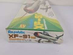 1975 Lindberg Republic XF-91 Thunderceptor Aircraft Model Kit - Sealed