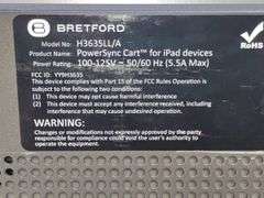 Bretford PowerSync 30 IPad Slot Cart w/ 2 2013 Apple First Gen 16GB IPads (Untested)