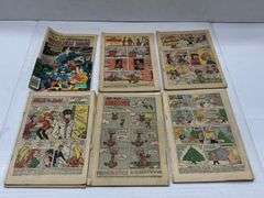 (J) Tote Of Coverless Comic Books.