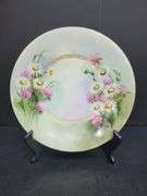 (Q) Vintage Limoges And D&C France Porcelain Plates With Floral And Fruit Designs