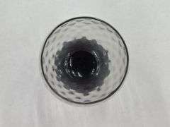 (Q) 9 MCM Black Lily Pad Texture Cocktail Glasses