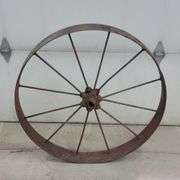 (E) Antique Cast Iron Spoke Wagon/Tractor Wheels