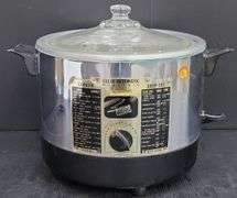 (Q) Vintage Fully-Automatic Electric Slow Cooker Deep Fryer