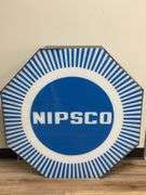 3ft Vintage NIPSCO Lighted Lexan Advertising Sign