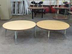 Cornell 4' Round Adjustable Tables