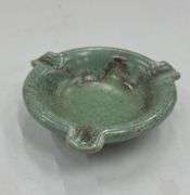 (Q) 7 Ashtrays Includes Frankoma,  Amber Glass, And Ceramic