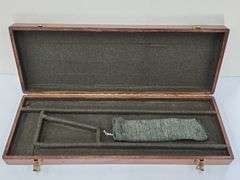 (AS) Leather Rifle Case And Wooden Gun Case
