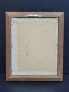 (Q) Framed Counted Crosstitch Piece Featuring Saying "Home Is Where The Heart Is"