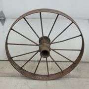 (E) Antique Cast Iron Spoke Wagon/Tractor Wheels