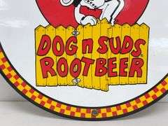 Dog N Suds Root Beer Porcelain Sign