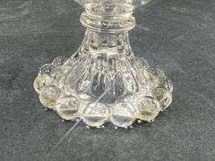 (Q) Set Of 7 Anchor Hocking Berwick-Boopie Clear Glass Champagne Coupe/ Tall Sherbet Glass.