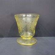 (Q) Yellow Depression Glass - Hazel-Atlas Florentine - Cups & Glasses