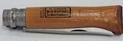 (A) Opinel No. 9 Carbon Steel Folding Knife