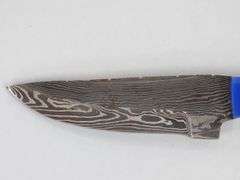 (II) Damascus Steel Hunting Knife With Sheath