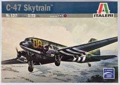 1/72 Scale Italeri C-47 Skytrain Aircraft Model Kit - Sealed