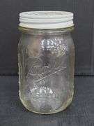 (Q) Vintage Osterizer Mini Blend Containers And Old Country Store Ball And Kerr Jars