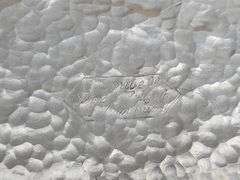 (Q) 3 Hammered Aluminum Serving Trays From Brands Including Cromwell And Trade Continental