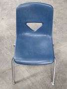 Blue Stackable School Chairs