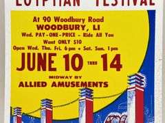 Vintage Egyptian Festival Carnival / Circus Card Stock Advertising Poster Sign