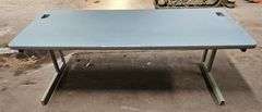 (2) Steel Framed Office Desk's.